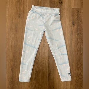 Light Blue Nike Leggings with puppy paw prints size 6x‎